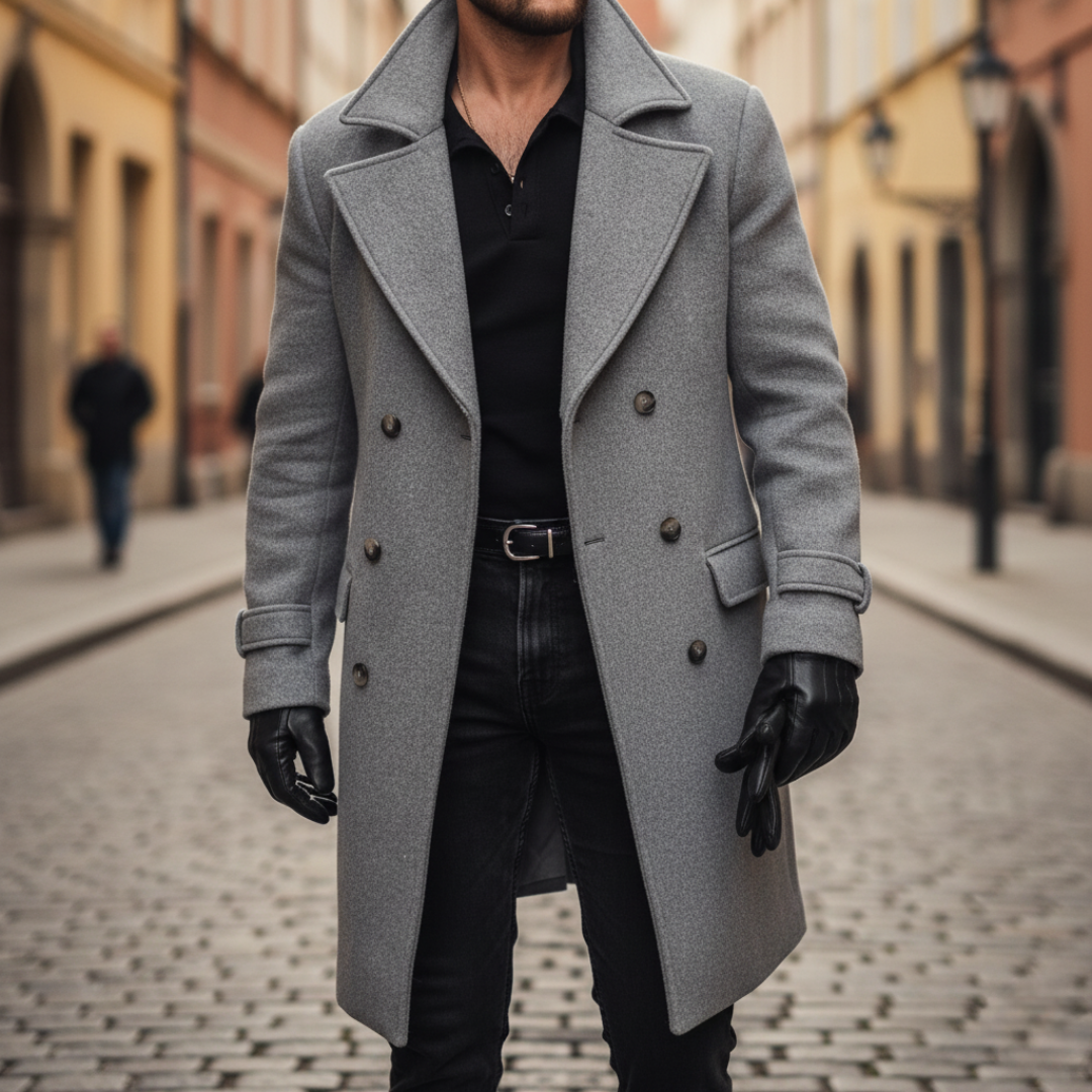 CLASSIC WOOL COAT FOR MEN