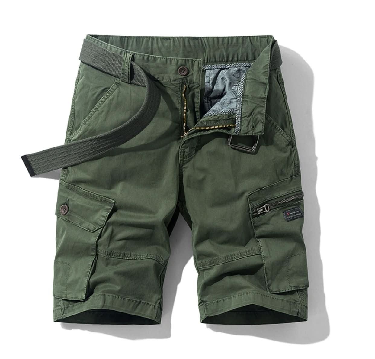 MULTI-POCKET UTILITY SHORTS FOR MEN