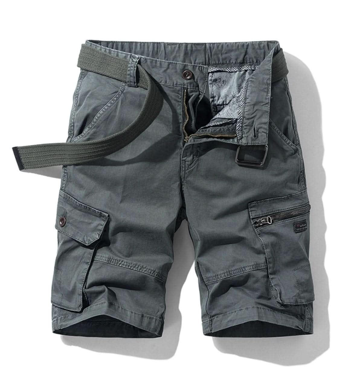 MULTI-POCKET UTILITY SHORTS FOR MEN