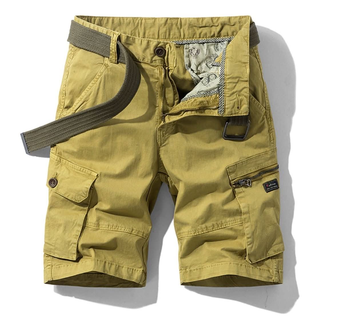 MULTI-POCKET UTILITY SHORTS FOR MEN