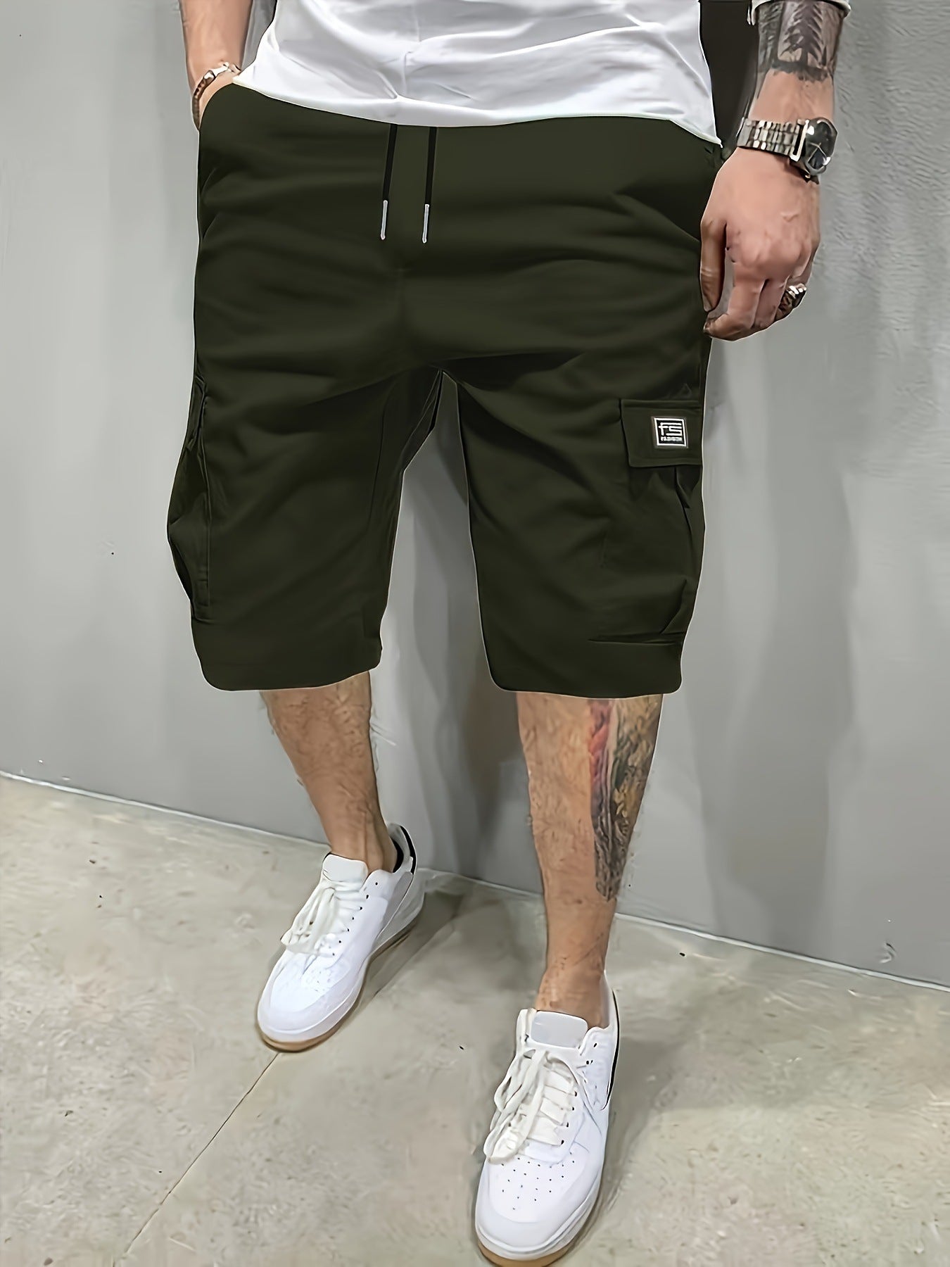 RELAXED CARGO SHORTS FOR MEN