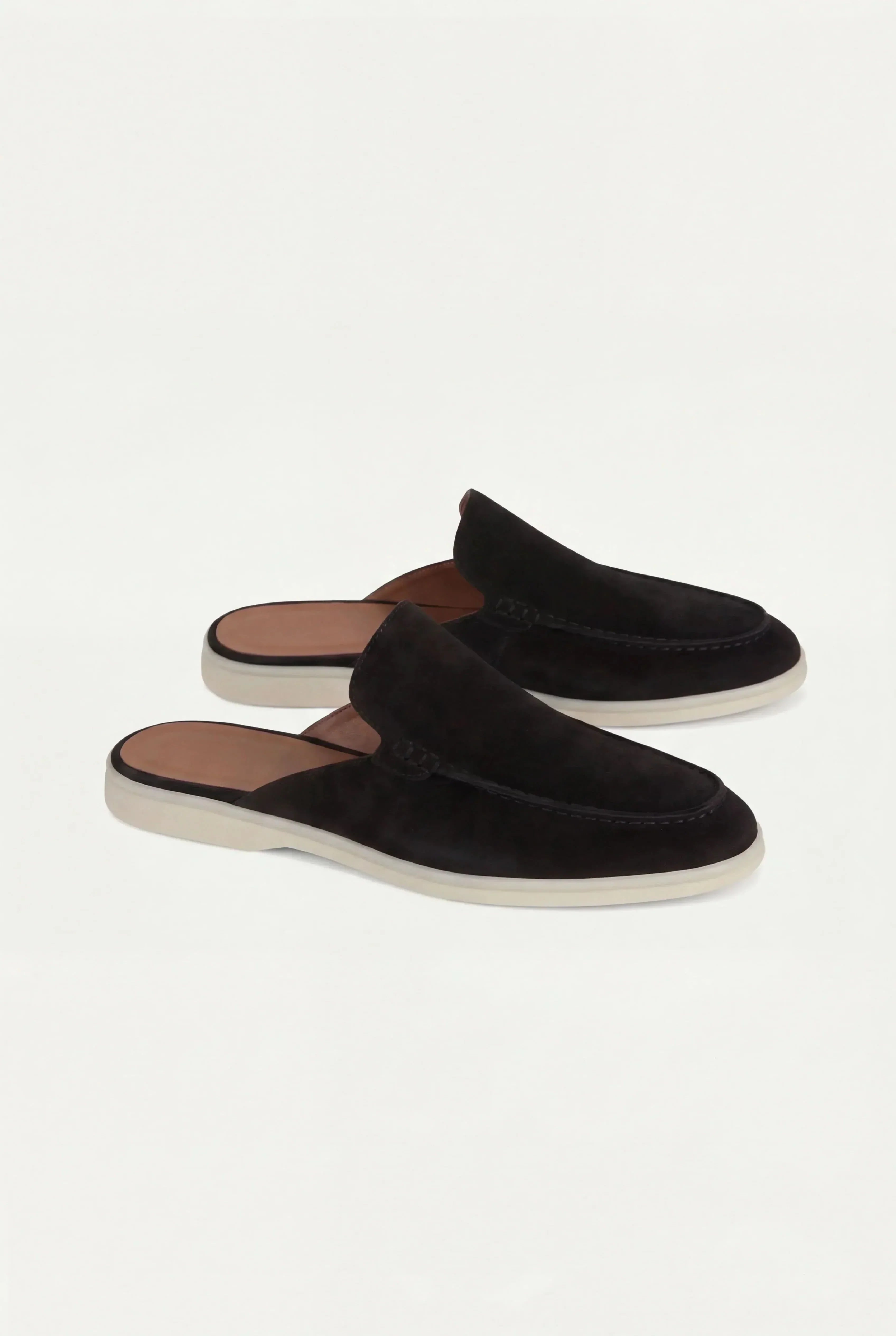 CALFSKIN SUEDE MULES FOR MEN