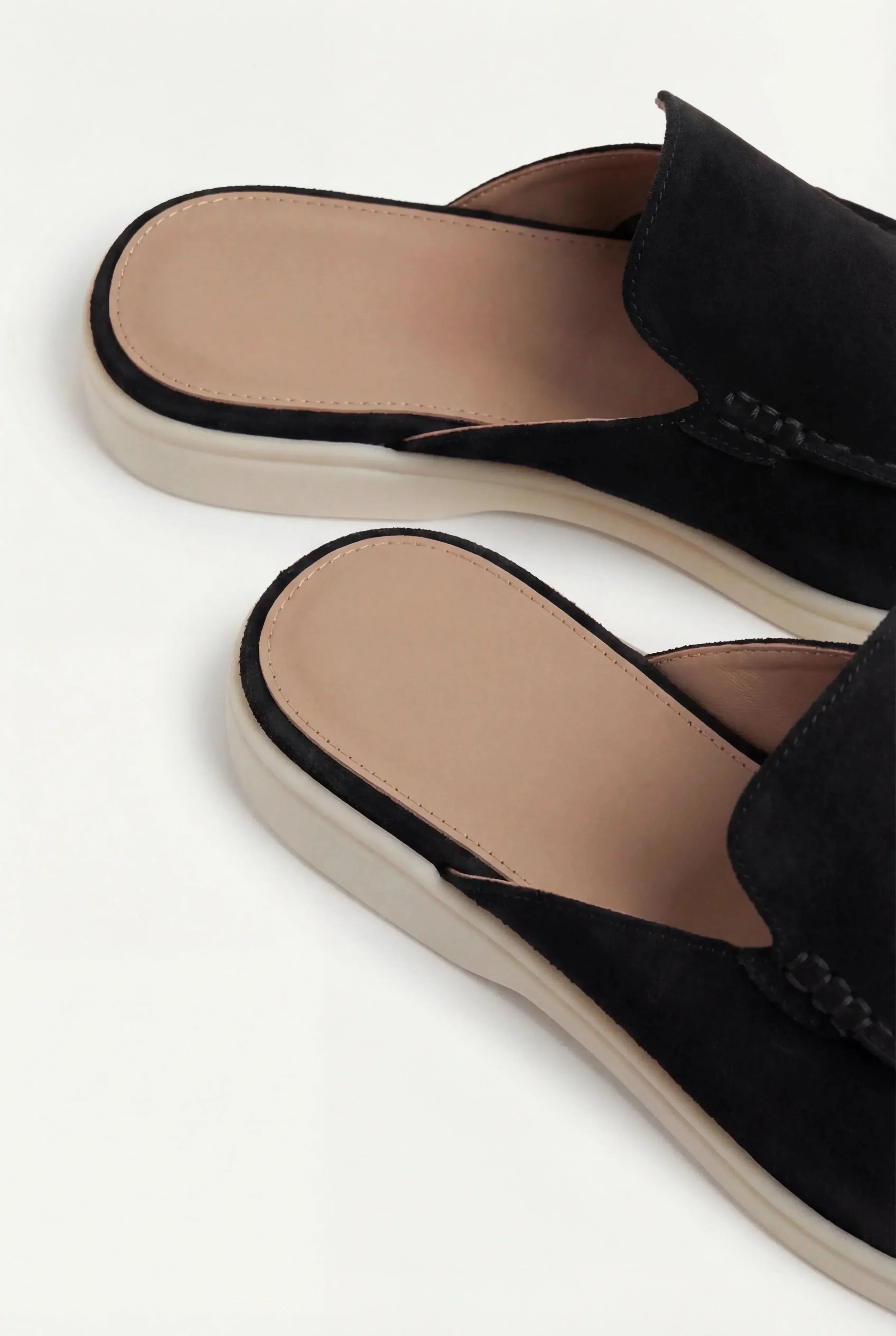 CALFSKIN SUEDE MULES FOR MEN