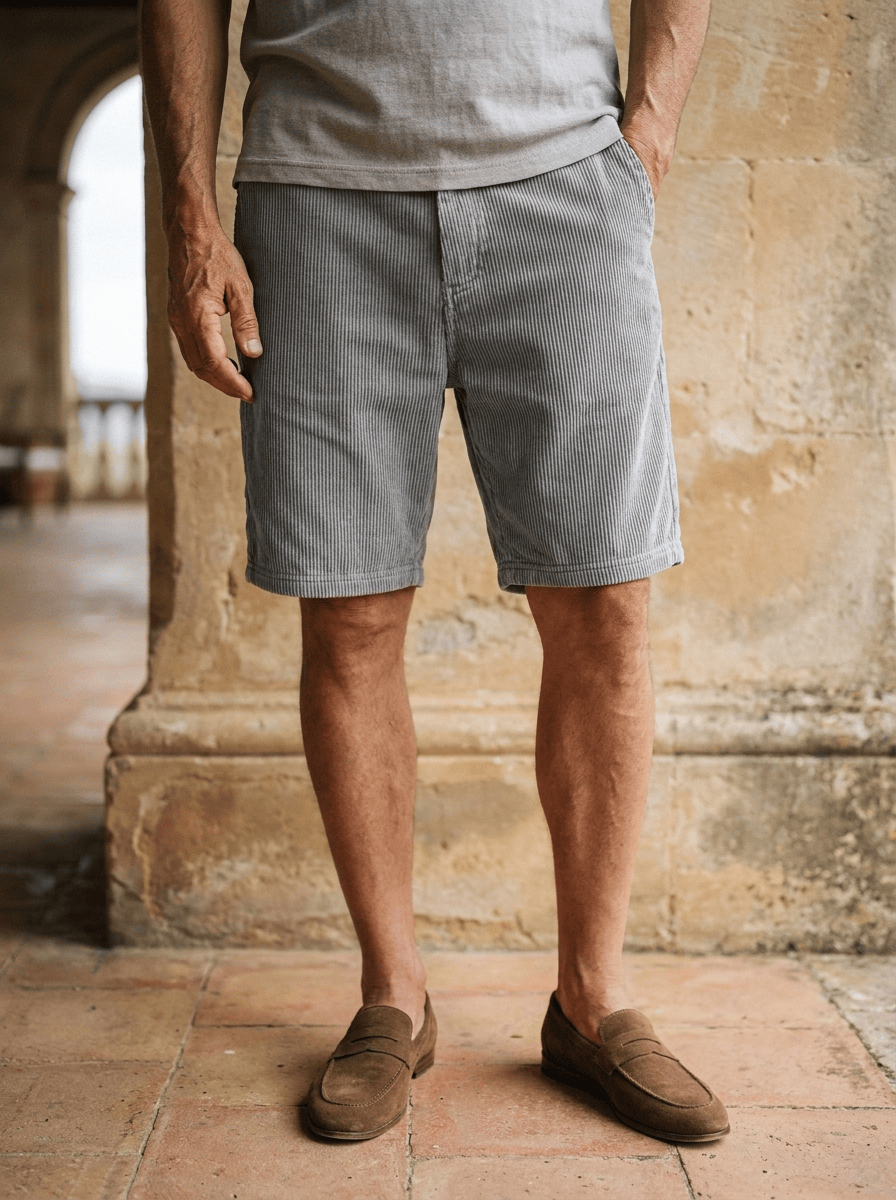 CORDUROY SHORTS FOR MEN