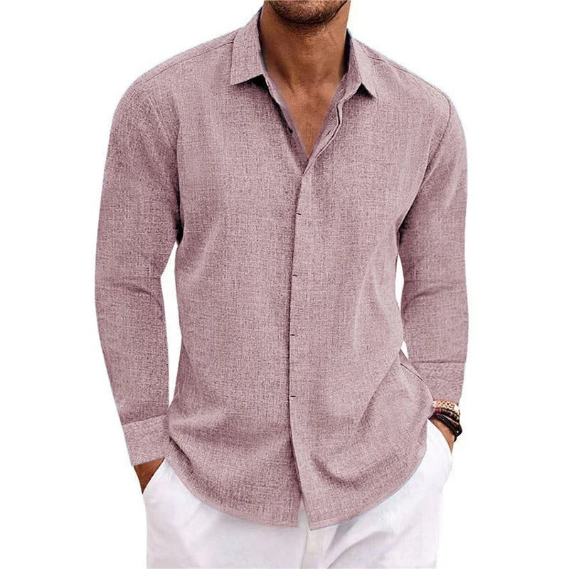 LINEN LONG SLEEVE SHIRT FOR MEN
