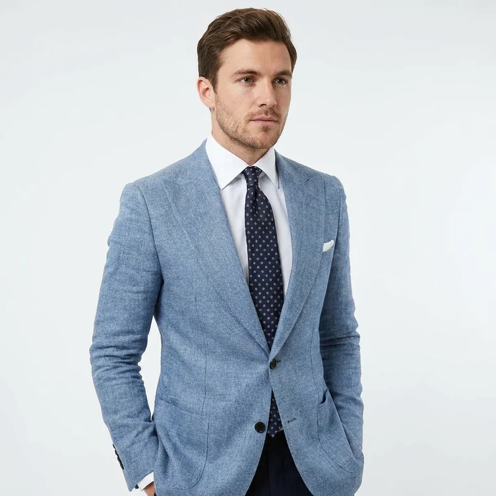 TEXTURED BLAZER JACKET FOR MEN