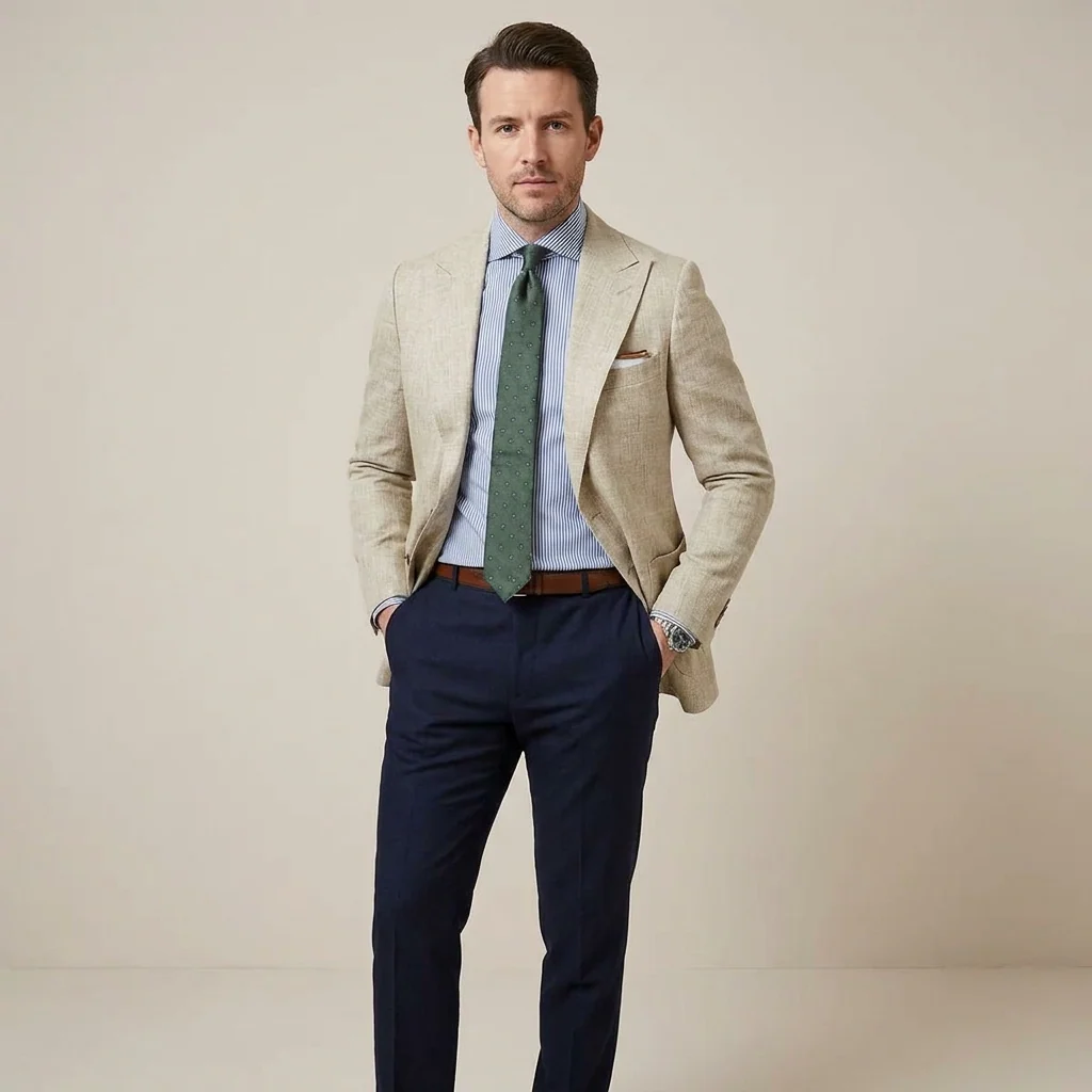 TEXTURED BLAZER JACKET FOR MEN