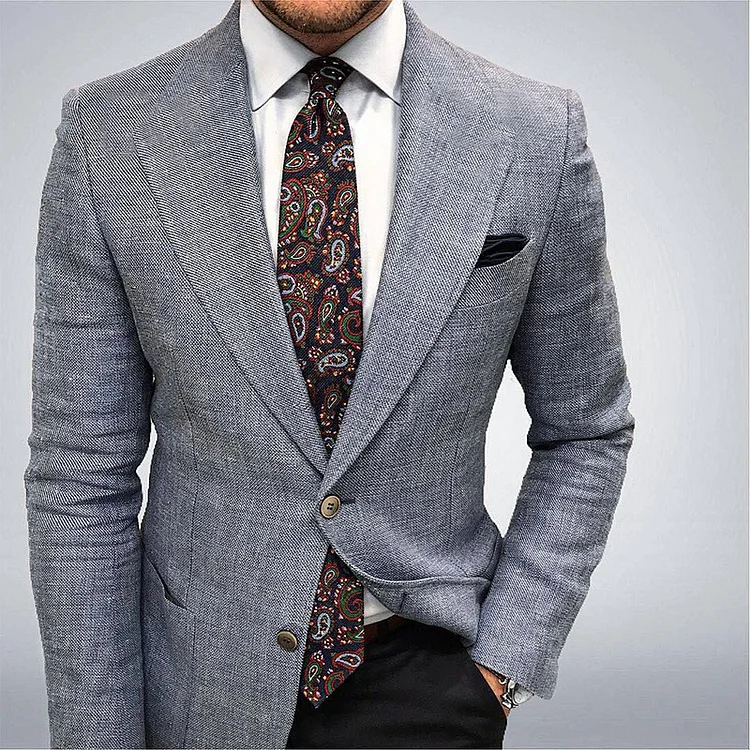 TEXTURED BLAZER JACKET FOR MEN