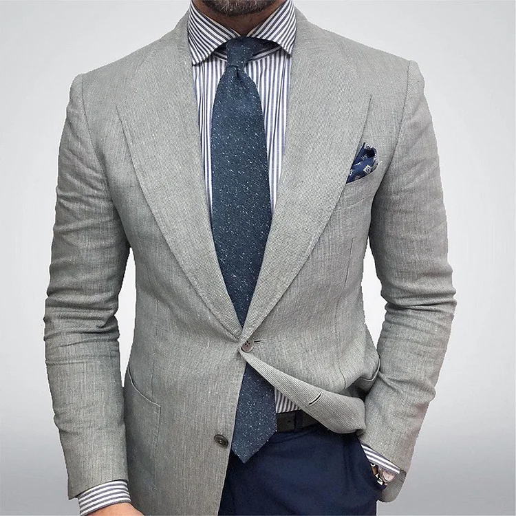 TEXTURED BLAZER JACKET FOR MEN