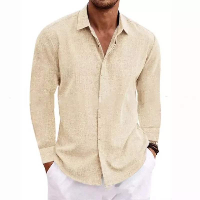 LINEN LONG SLEEVE SHIRT FOR MEN