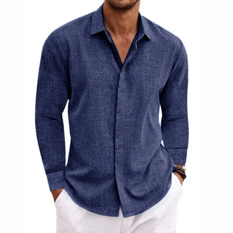 LINEN LONG SLEEVE SHIRT FOR MEN