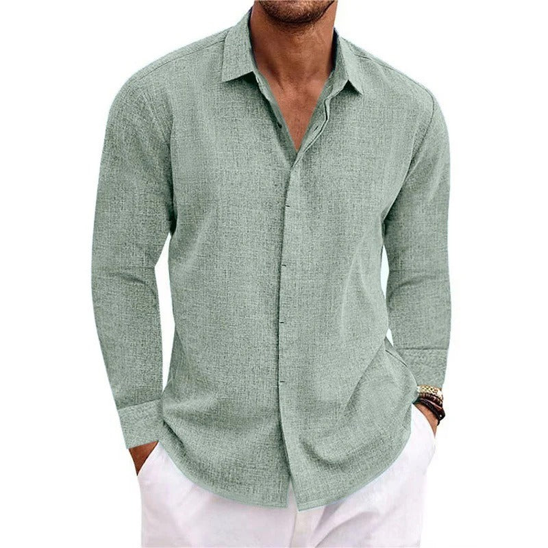 LINEN LONG SLEEVE SHIRT FOR MEN