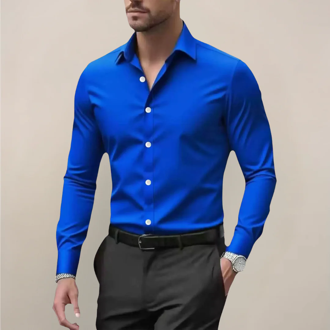 NOTCHED COLLAR SHIRT FOR MEN