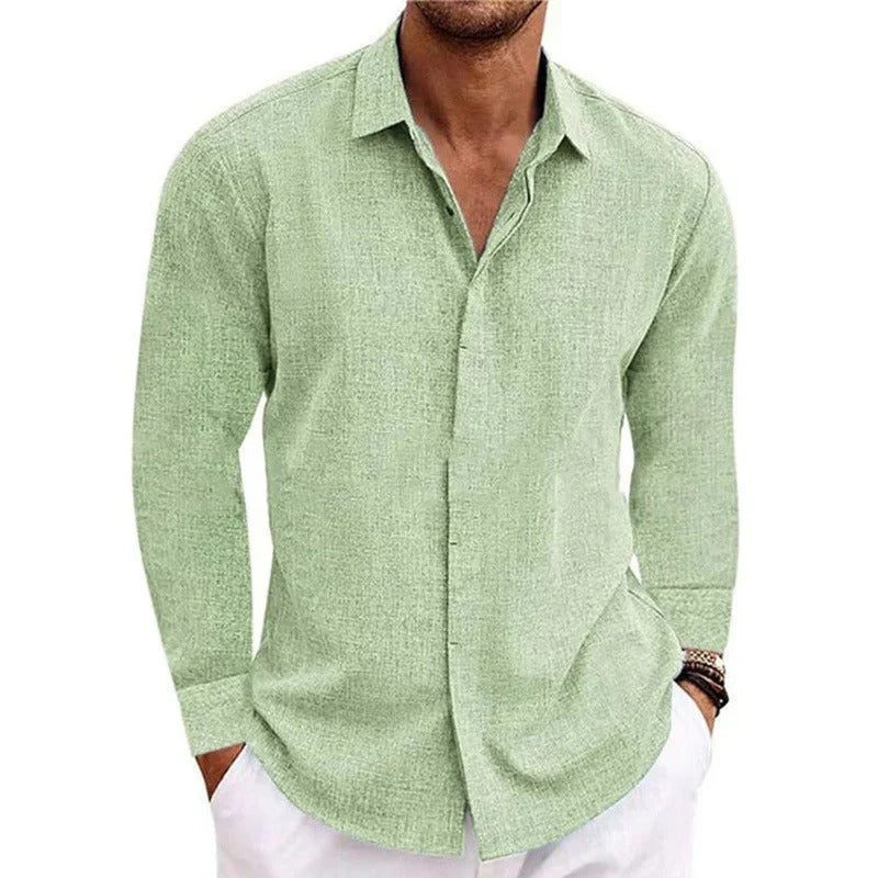 LINEN LONG SLEEVE SHIRT FOR MEN