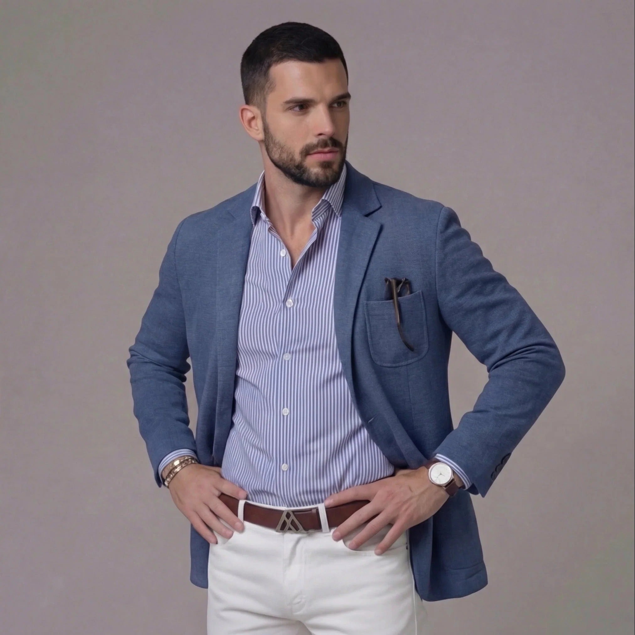 LINEN BLAZER JACKET FOR MEN