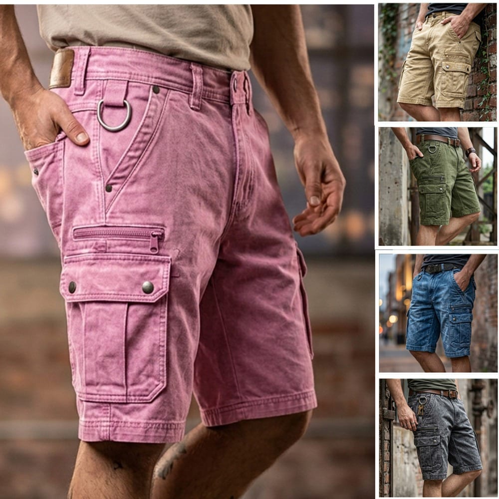 CARGO COTTON SHORTS FOR MEN
