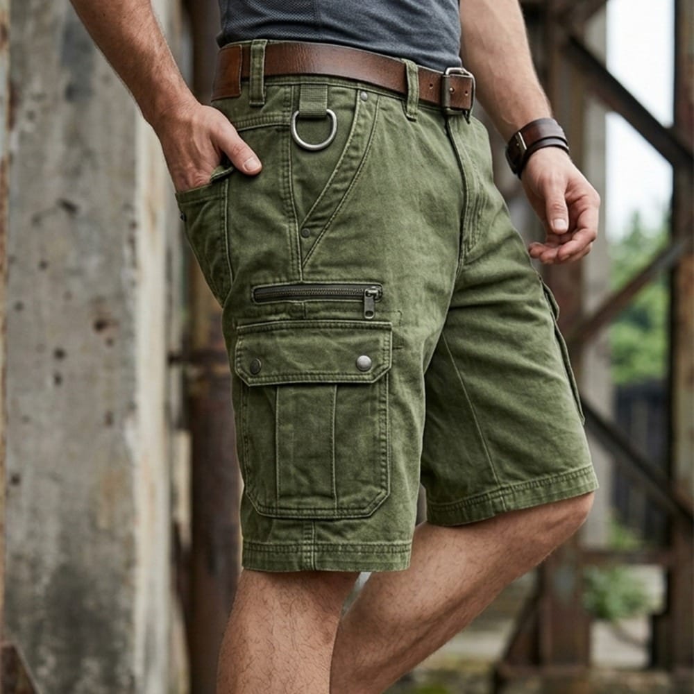 CARGO COTTON SHORTS FOR MEN