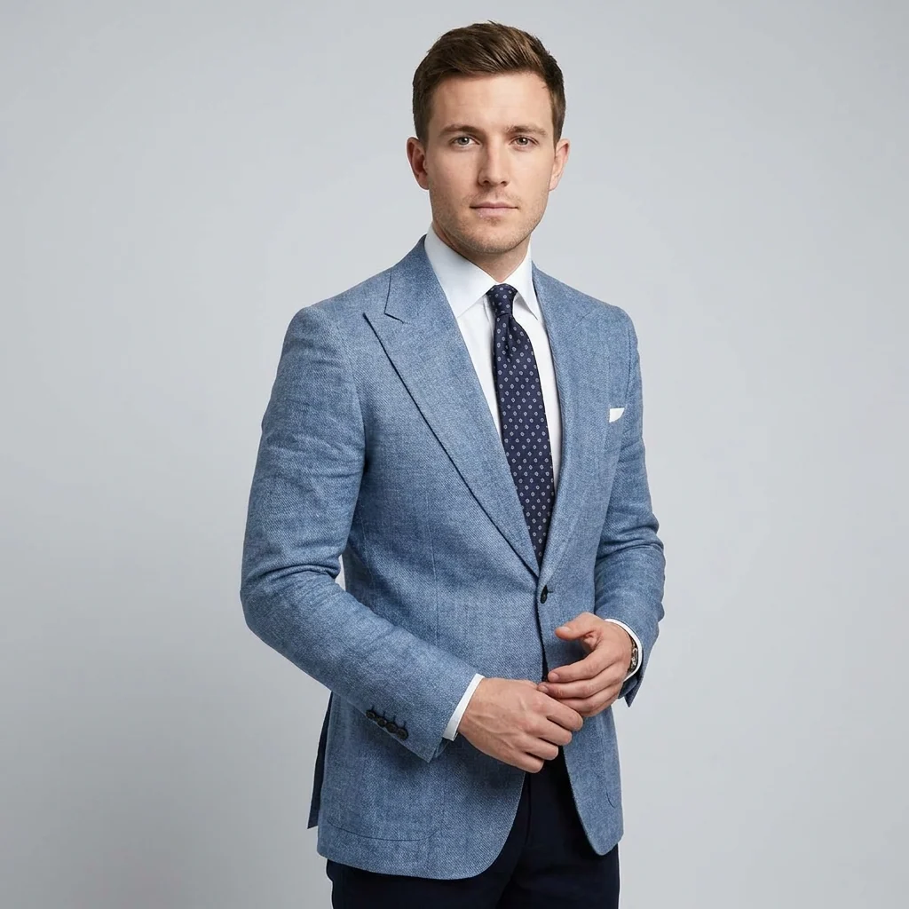 TEXTURED BLAZER JACKET FOR MEN