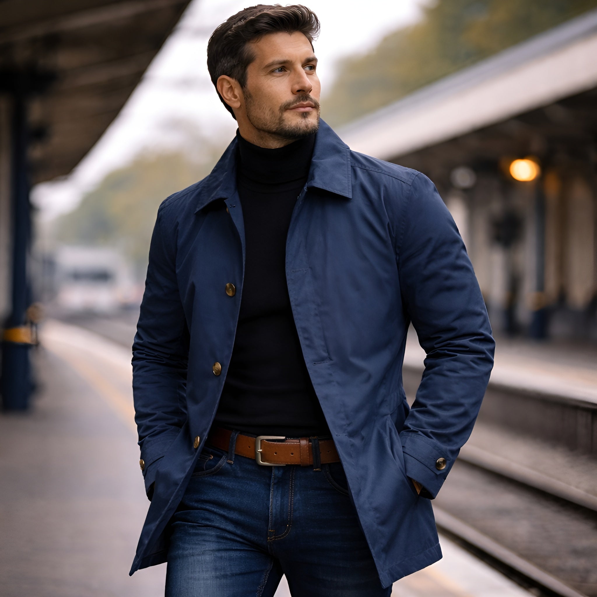 STRUCTURED COAT FOR MEN