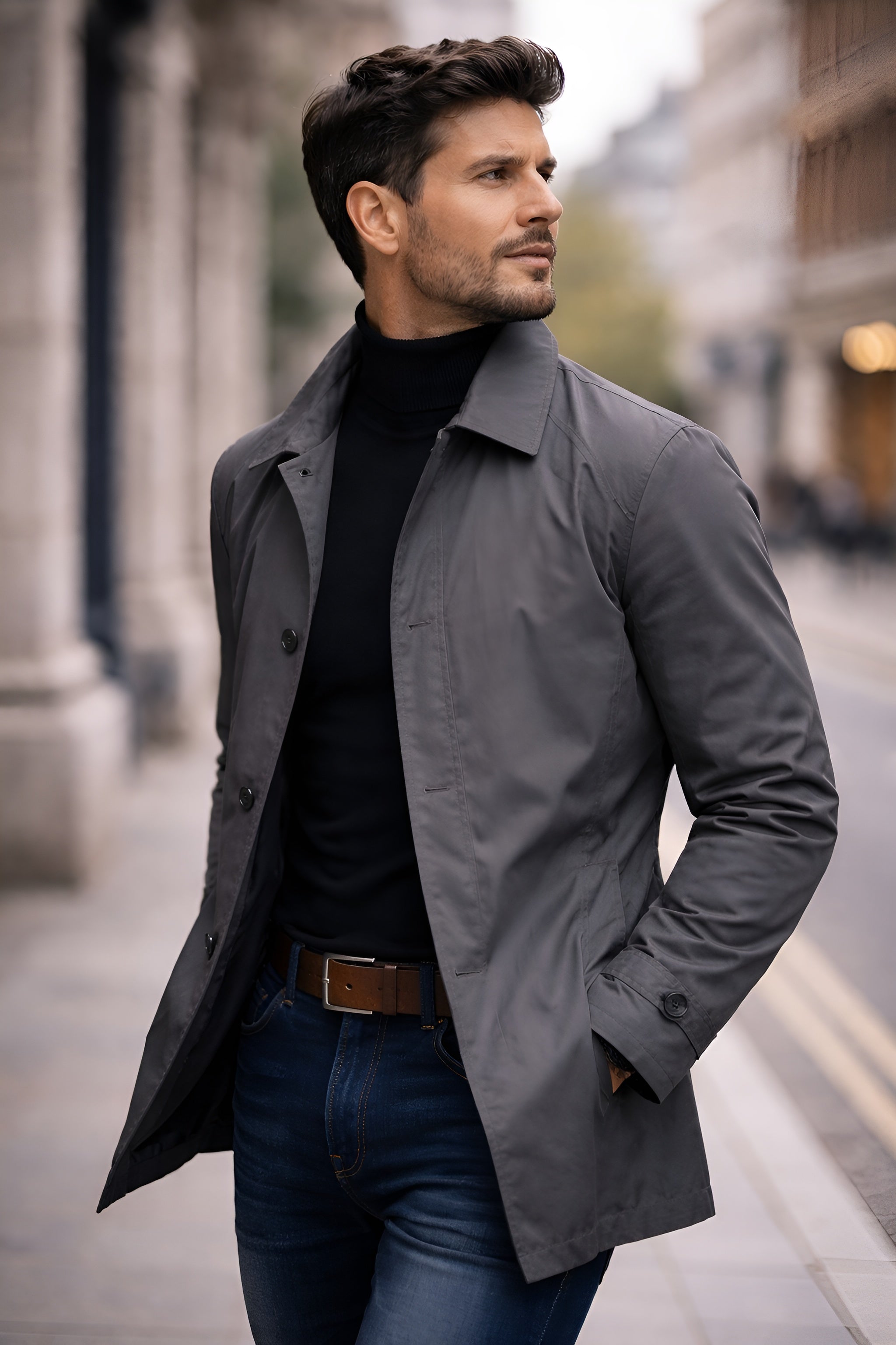 STRUCTURED COAT FOR MEN