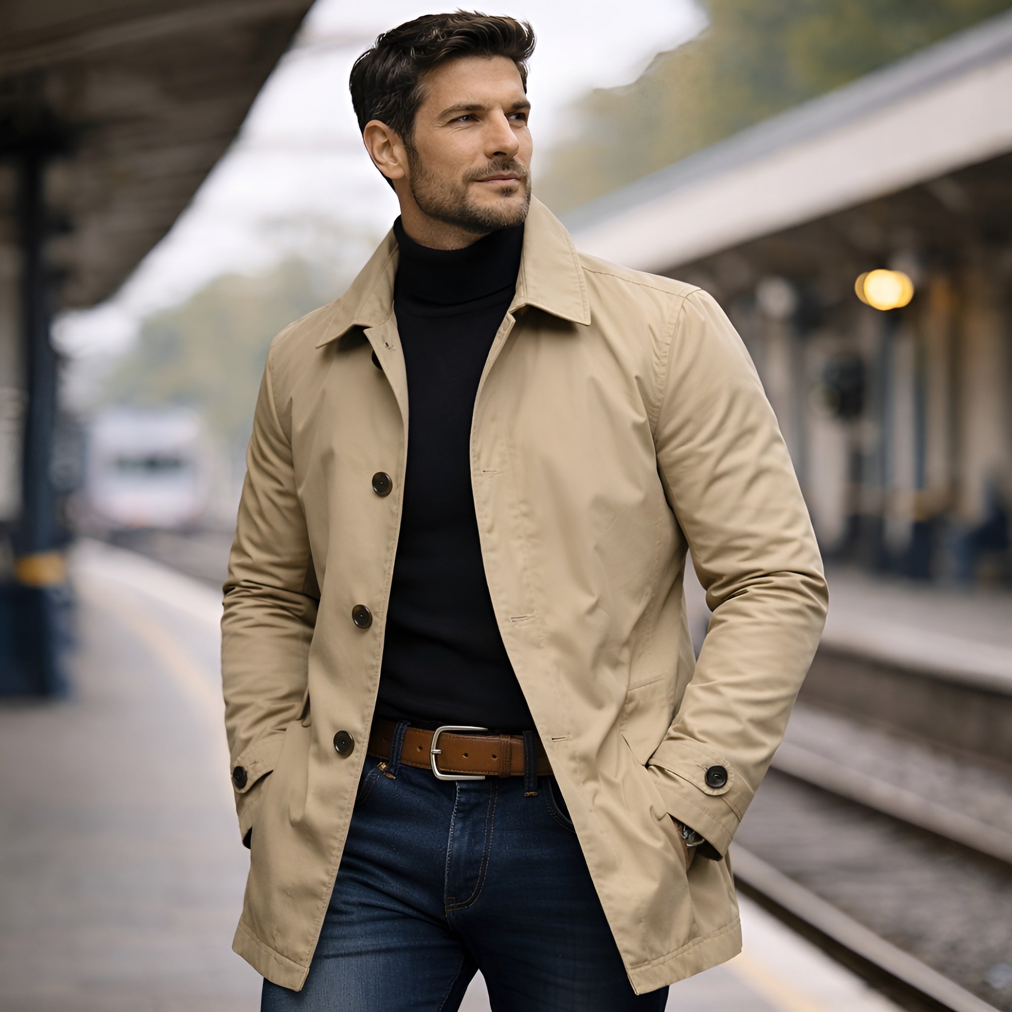 STRUCTURED COAT FOR MEN