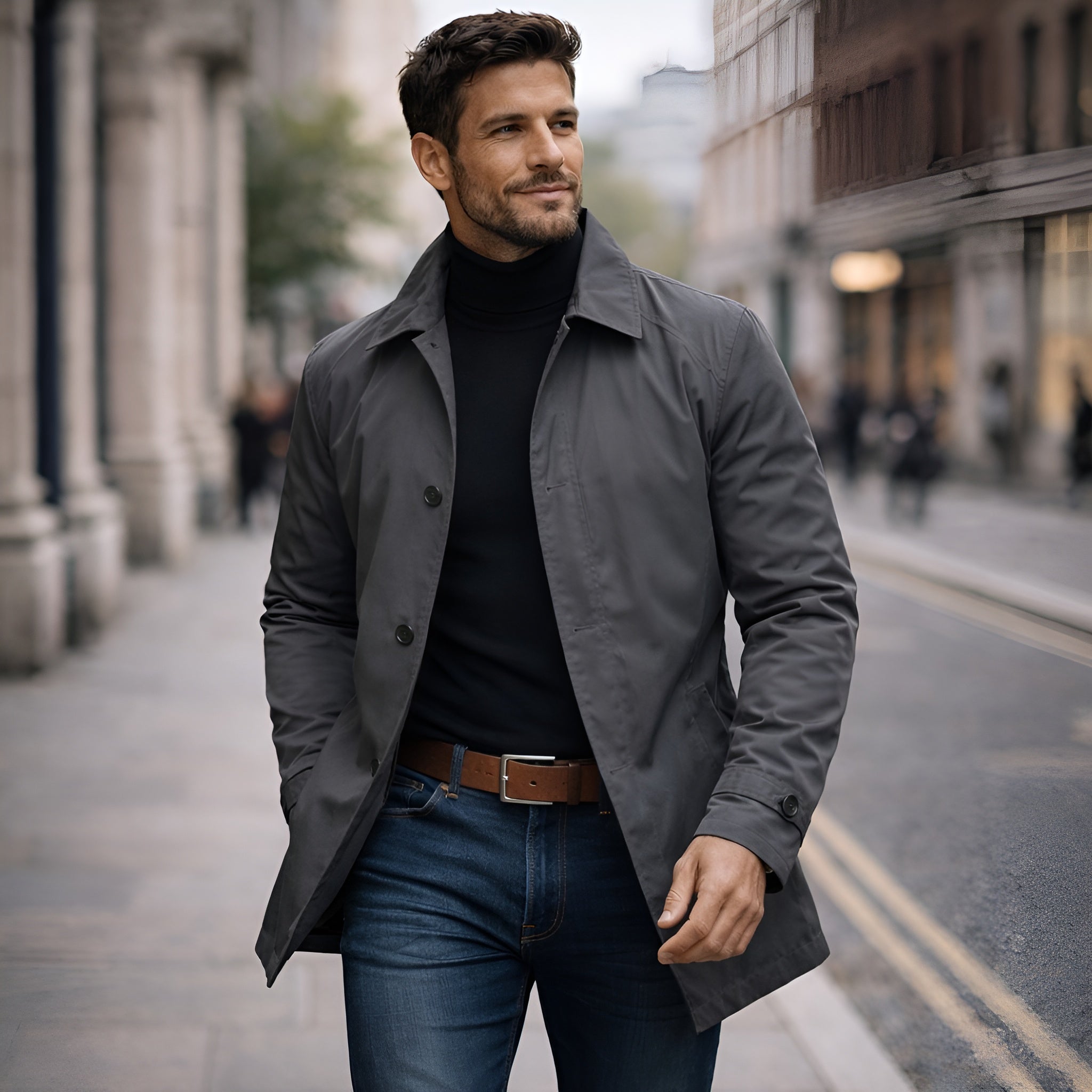 STRUCTURED COAT FOR MEN