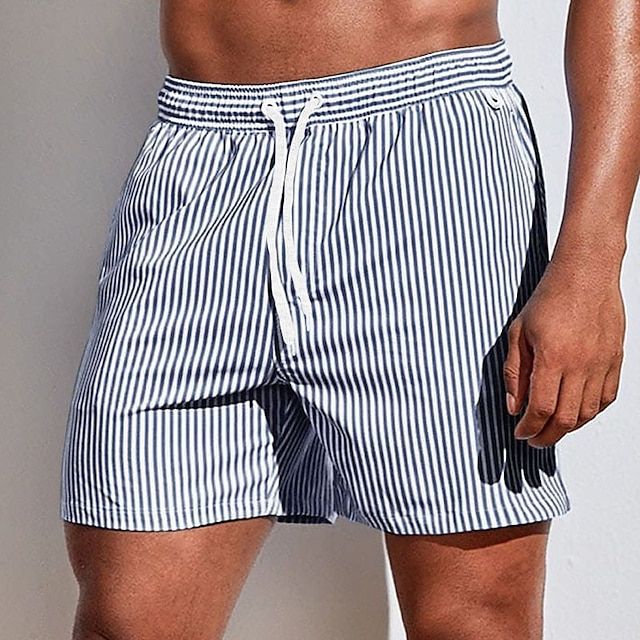 STRIPED BEACH SHORTS FOR MEN