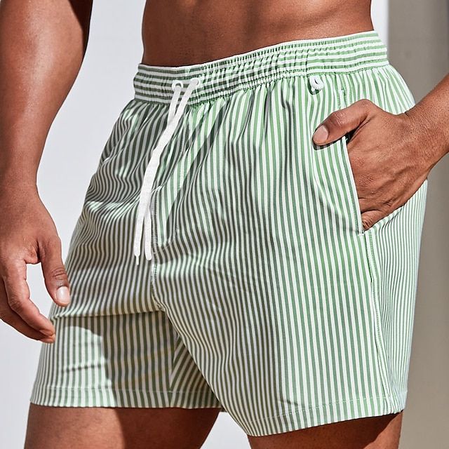 STRIPED BEACH SHORTS FOR MEN