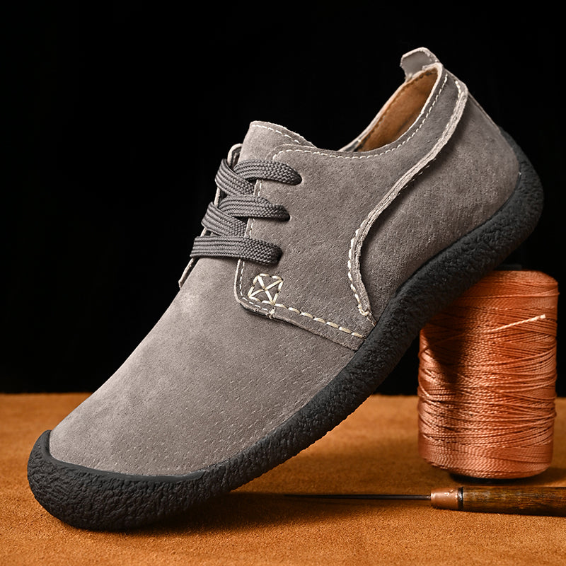 LACE-UP SUEDE SHOES FOR MEN
