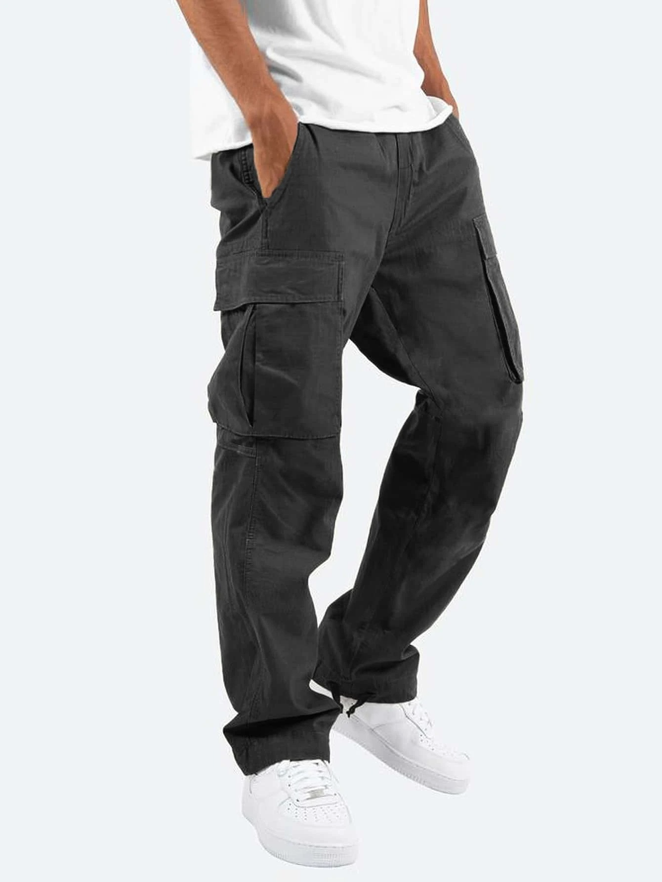 RELAXED CARGO TROUSERS FOR MEN