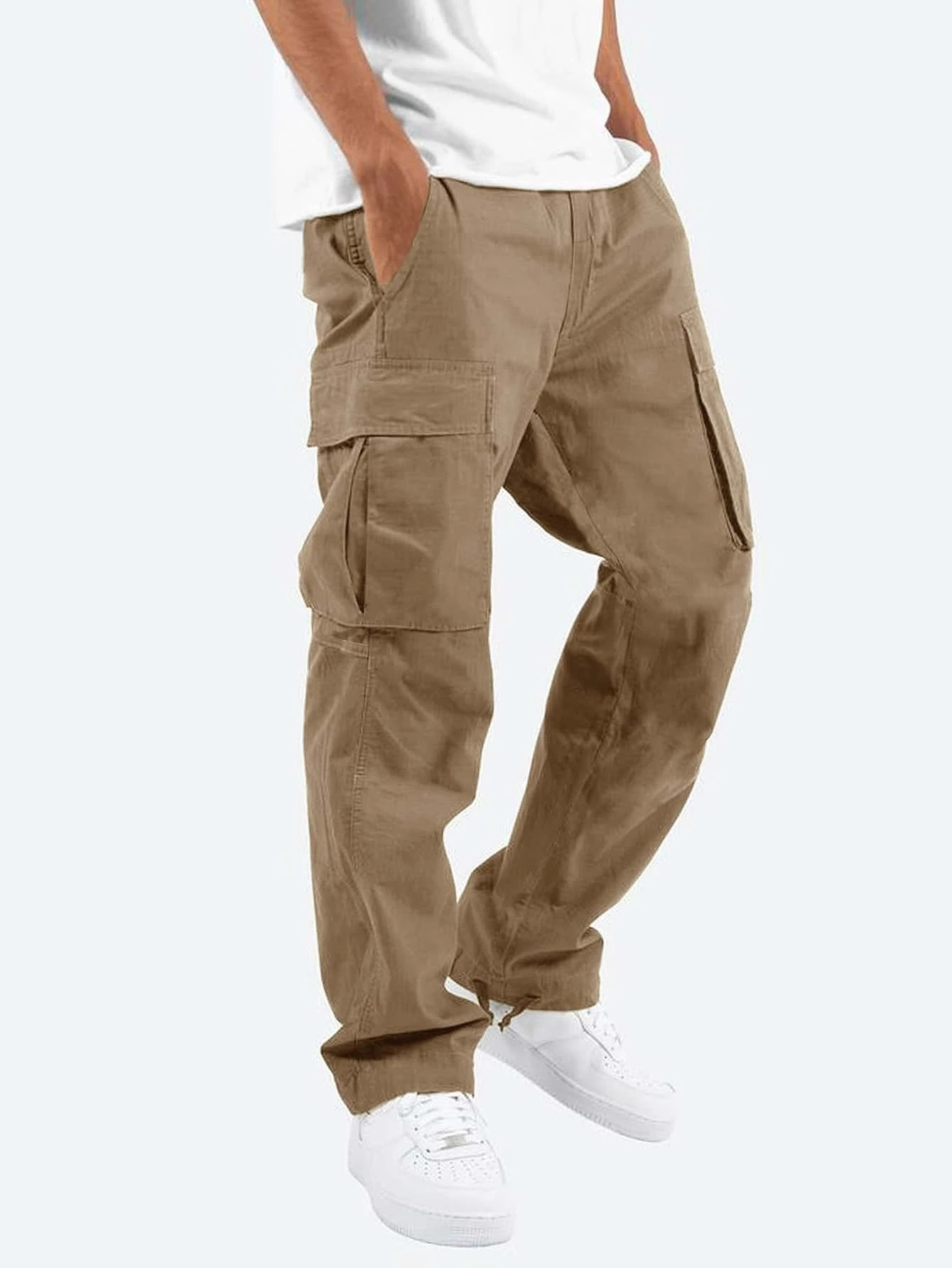 RELAXED CARGO TROUSERS FOR MEN