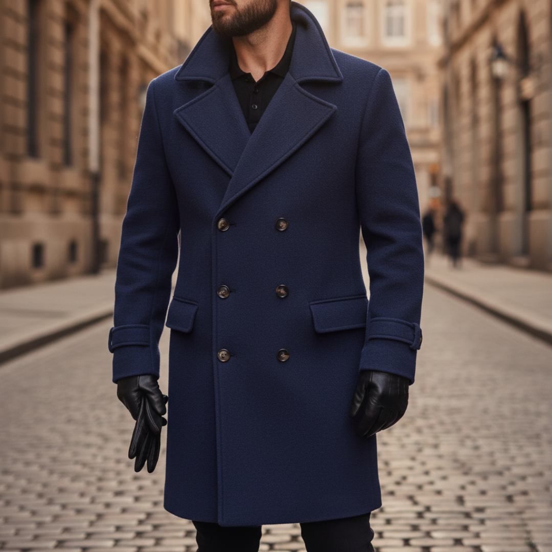 CLASSIC WOOL COAT FOR MEN