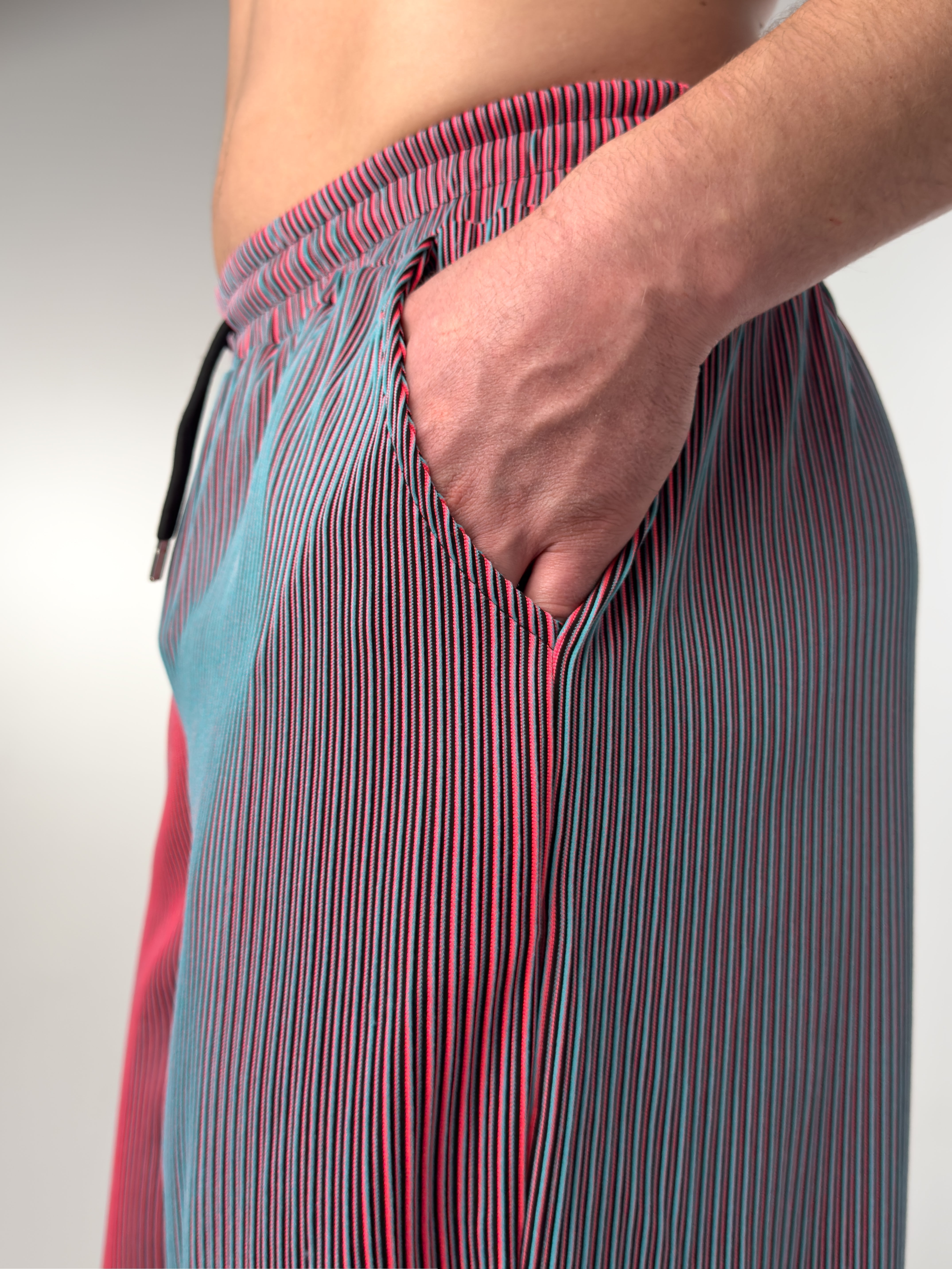 DRAWSTRING STRIPE TROUSERS FOR MEN