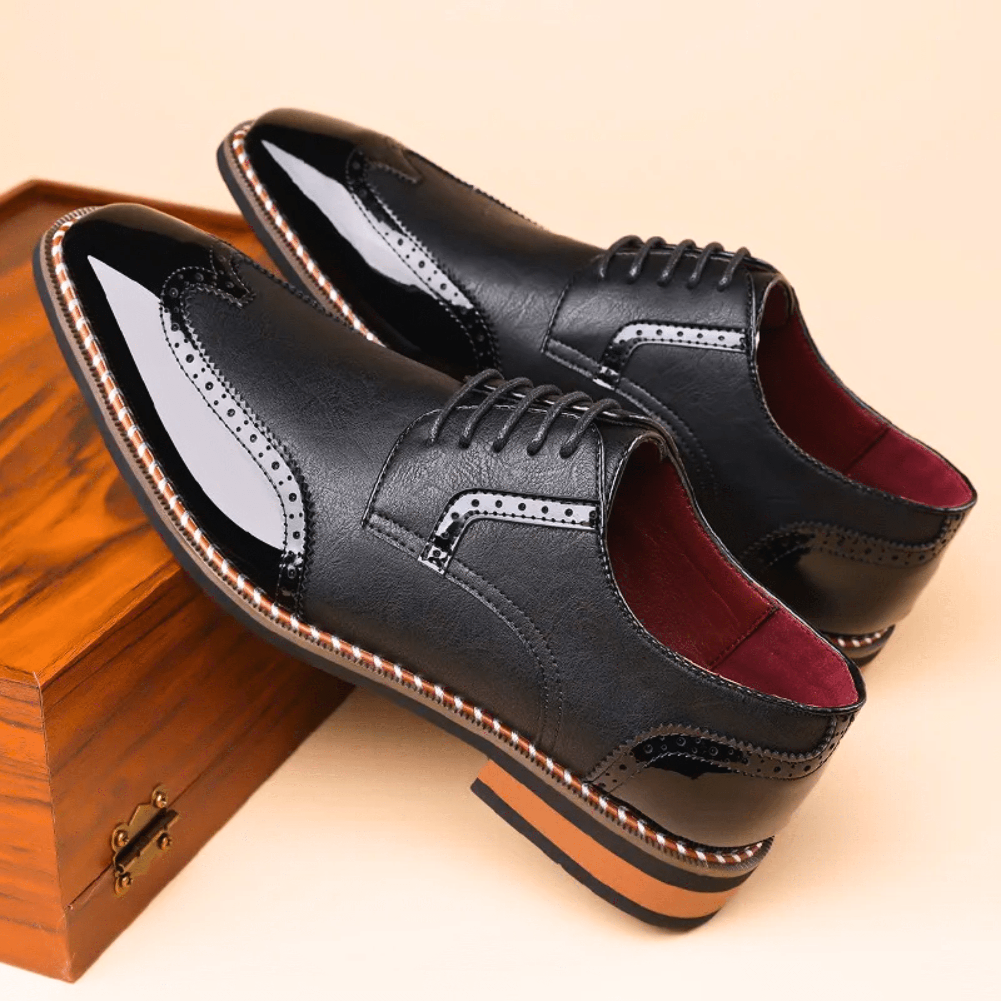 BICOLORED SHOES FOR MEN