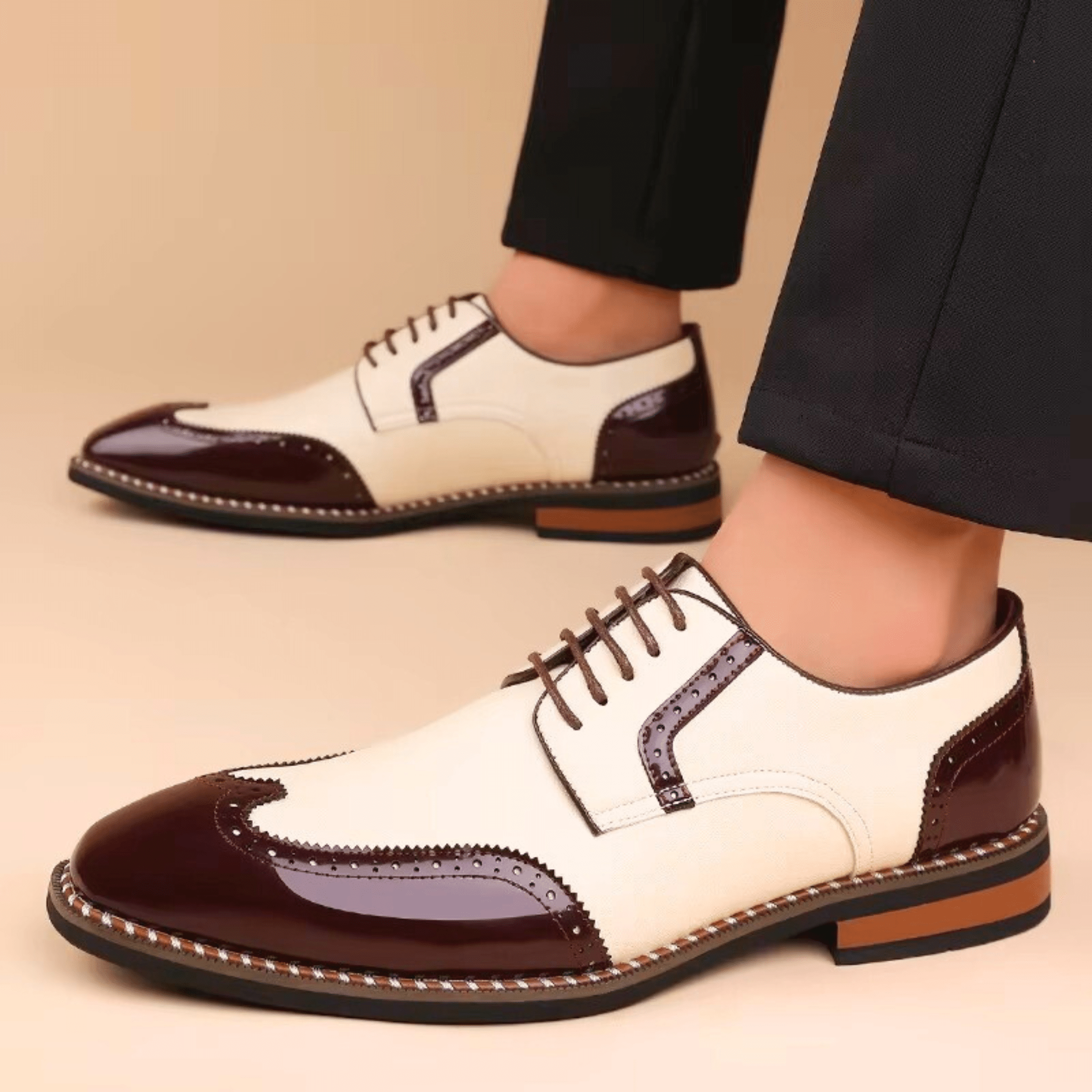 BICOLORED SHOES FOR MEN