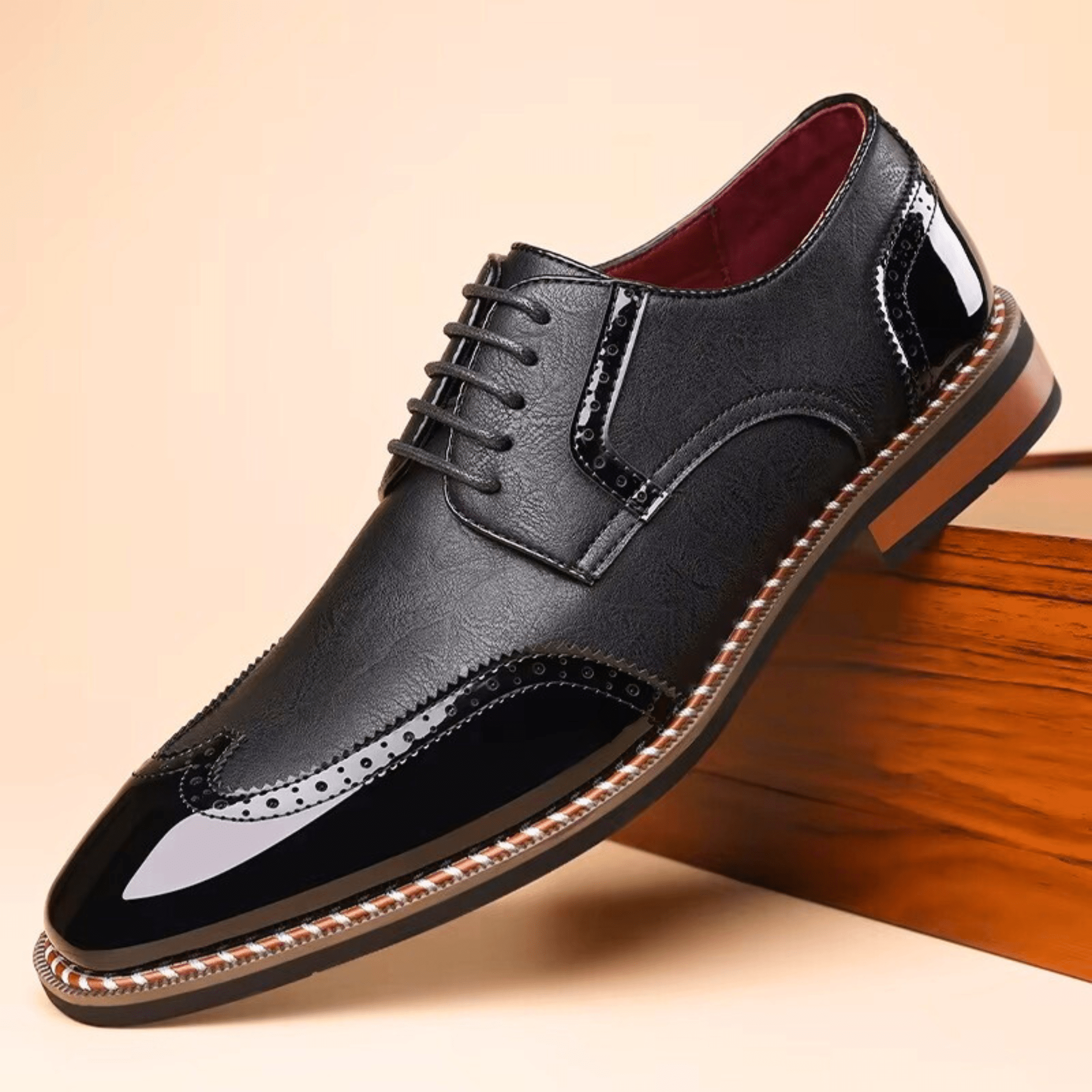 TWO TONE OXFORD SHOES FOR MEN