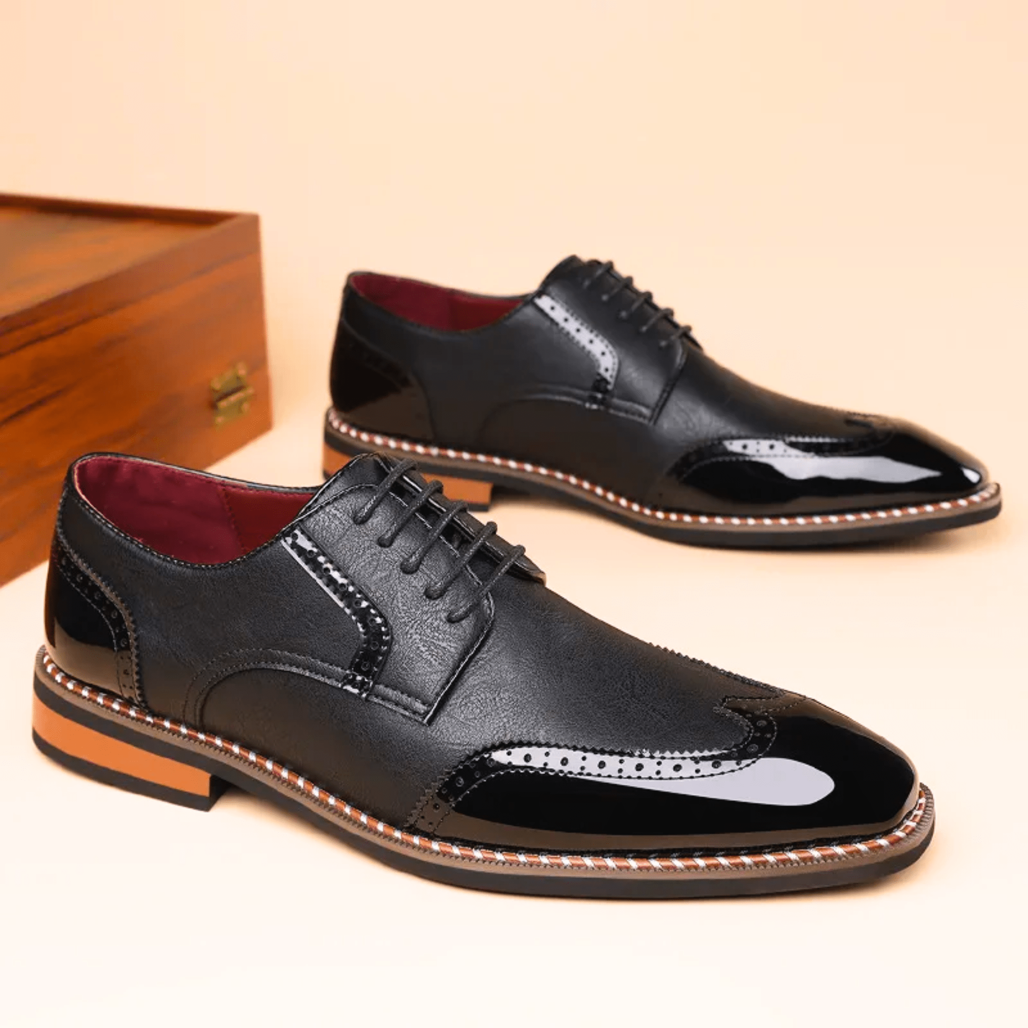 BICOLORED SHOES FOR MEN