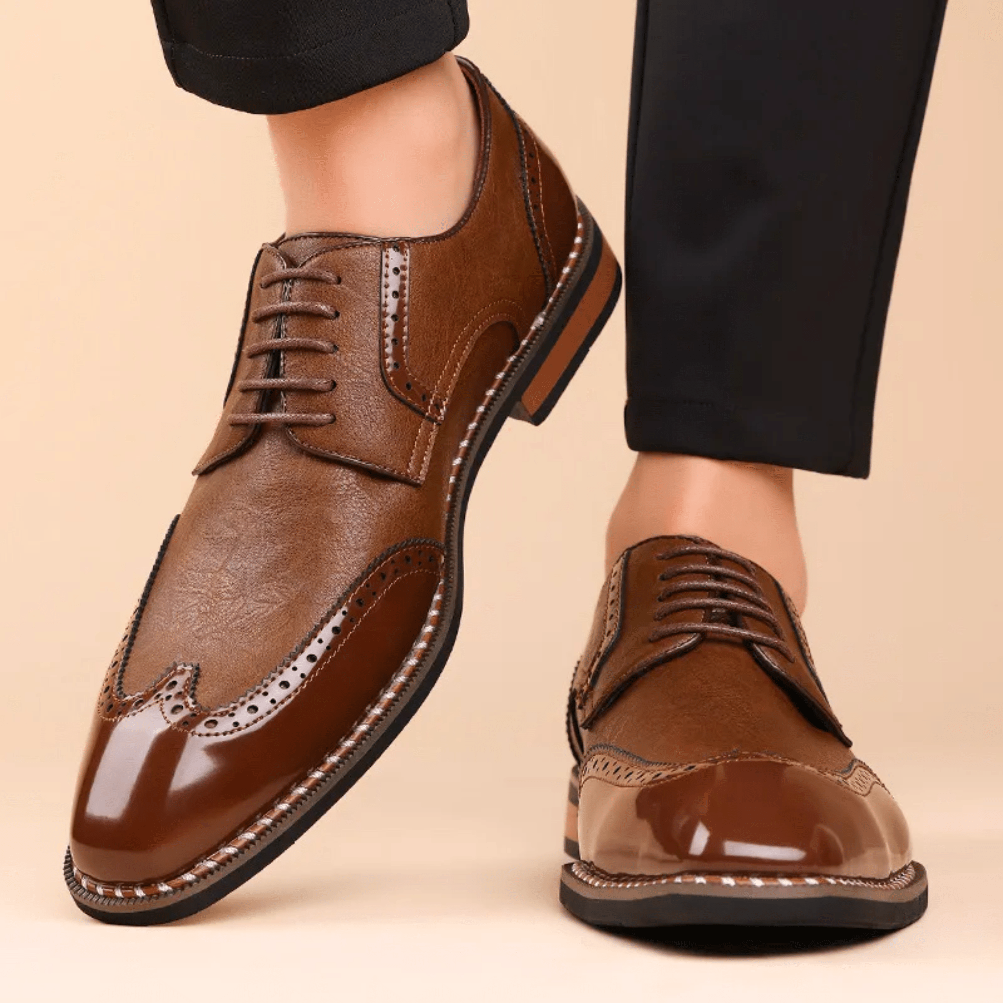 BICOLORED SHOES FOR MEN