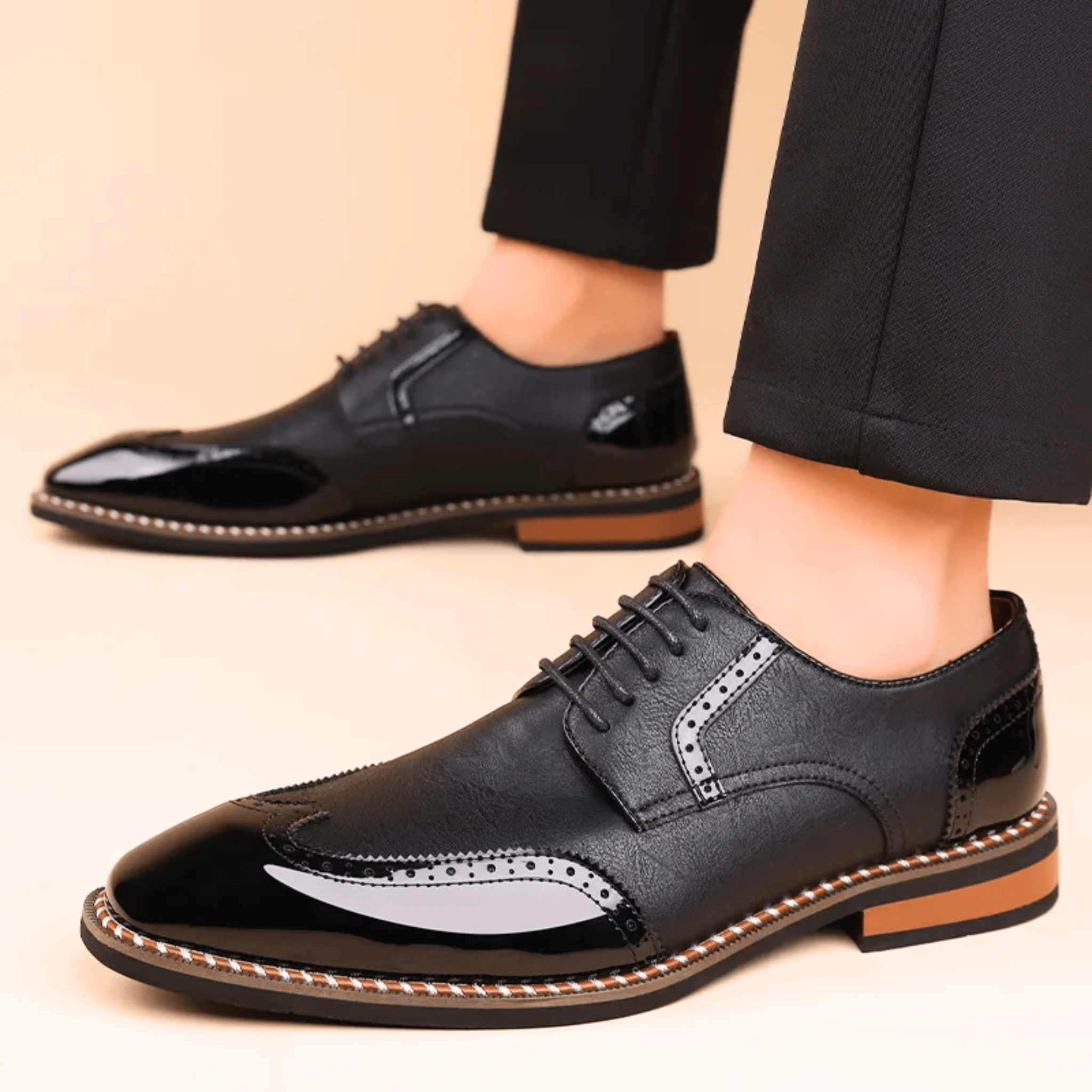 BICOLORED SHOES FOR MEN