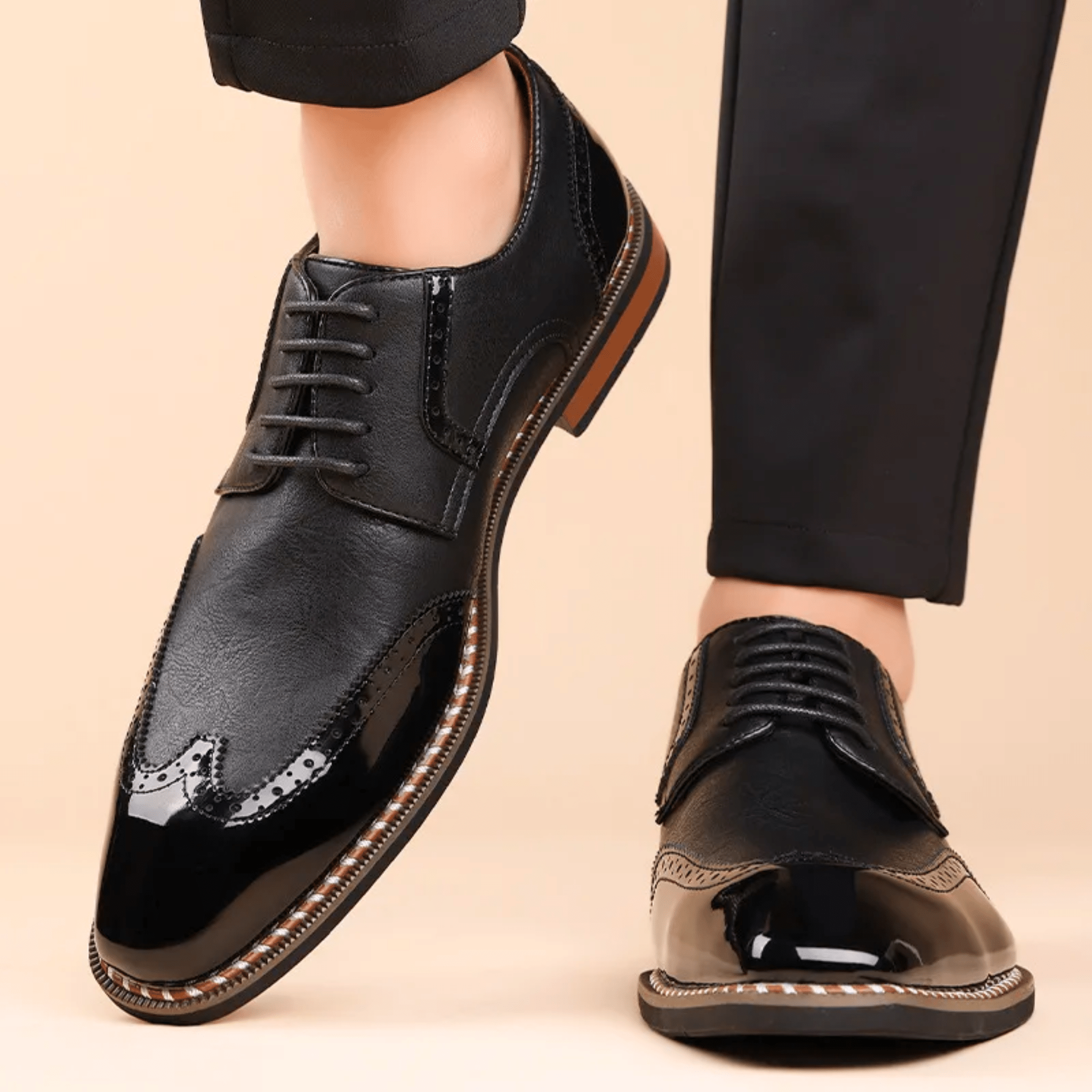 BICOLORED SHOES FOR MEN