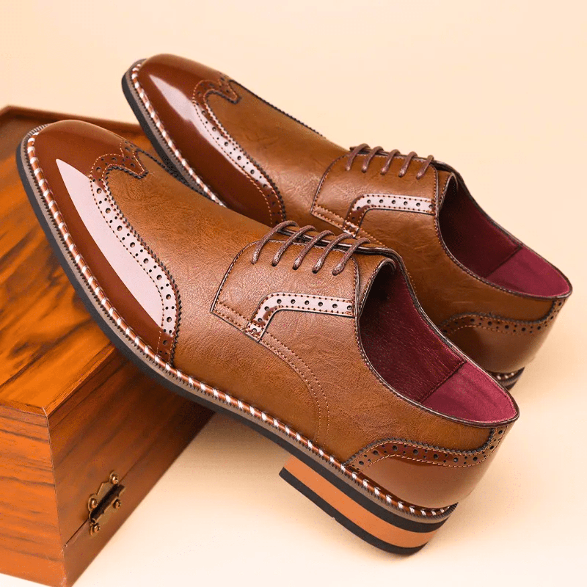 BICOLORED SHOES FOR MEN