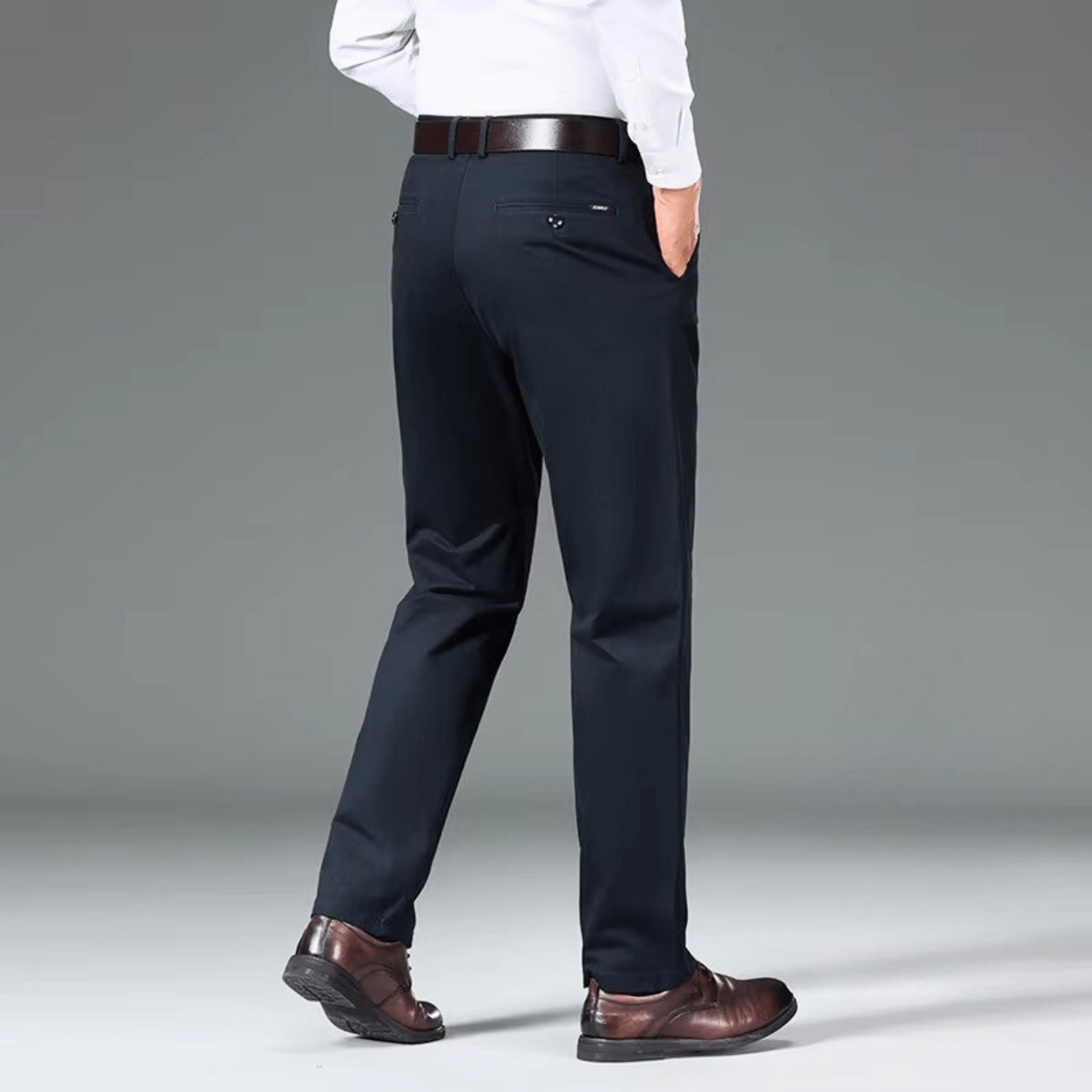 STRAIGHT WINTER TROUSERS FOR MEN