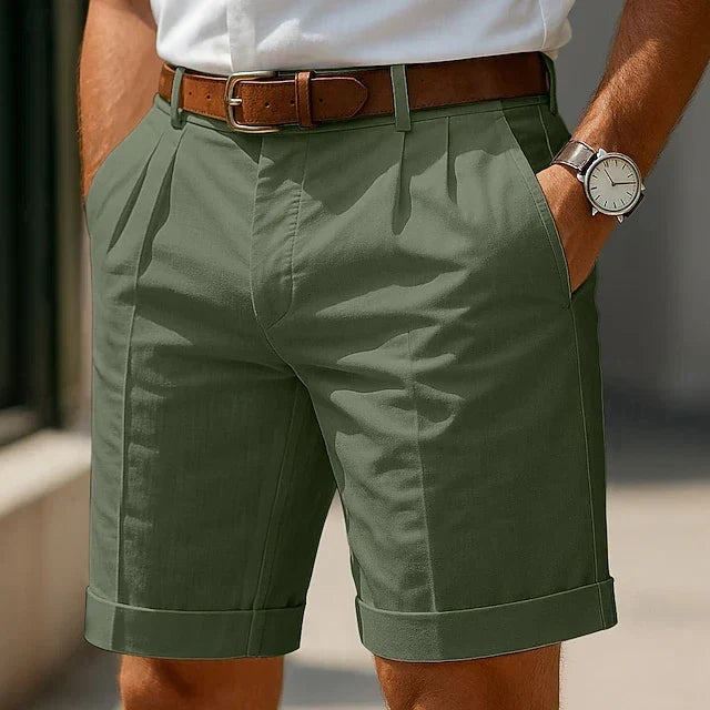 PLEATED SHORTS FOR MEN